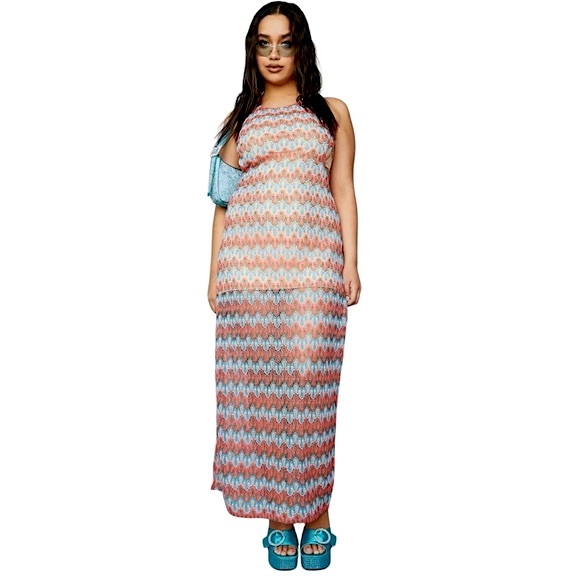 Dolls Kill Crochet Cut Out Maxi Dress 1X - Picture 6 of 11